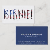 Carte De Visite bernie sanders bokeh (Devant / Derrière)
