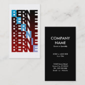 Carte De Visite BERNIE sanders textuelBern (Devant / Derrière)