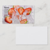 Carte De Visite Berries dans la glace (Devant / Derrière)