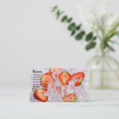 Carte De Visite Berries dans la glace (Debout devant)