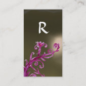 Carte De Visite BERRIES MAGIQUES gris MONOGRAM (Dos)