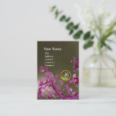 Carte De Visite BERRIES MAGIQUES MONOGRAM GEM agate grey (Debout devant)