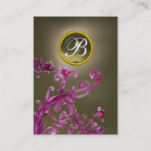 Carte De Visite BERRIES MAGIQUES MONOGRAM GEM agate grey (Dos)