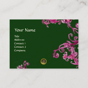 Carte De Visite BERRIES MAGIQUES MONOGRAM gris-gemme