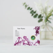 Carte De Visite BERRIES MAGIQUES MONOGRAM jade perle verte (Debout devant)