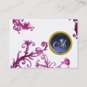 Carte De Visite BERRIES MAGIQUES MONOGRAM JEU bleu (Dos)