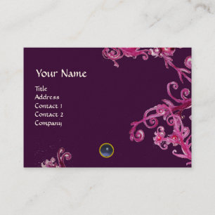 Carte De Visite BERRIES MAGIQUES MONOGRAM JEU bleu
