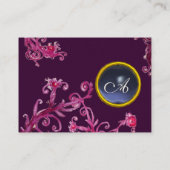 Carte De Visite BERRIES MAGIQUES MONOGRAM JEU bleu (Dos)