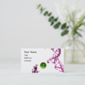 Carte De Visite BERRIES MAGIQUES MONOGRAM tourbillon vert vert bla (Debout devant)