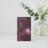 Carte De Visite BERRIES MAGIQUES MONOGRAM violet (Debout devant)