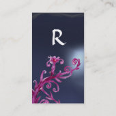 Carte De Visite BERRIES MAGIQUES MONOGRAM violet (Dos)