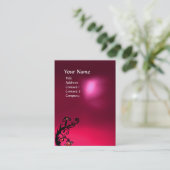 CARTE DE VISITE BERRIES MAGIQUES ROSE FUCHSIA RUBY MONOGRAM (Debout devant)