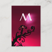 CARTE DE VISITE BERRIES MAGIQUES ROSE FUCHSIA RUBY MONOGRAM (Dos)