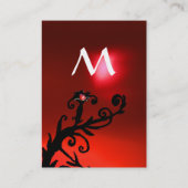 CARTE DE VISITE BERRIES MAGIQUES ROUGE RUBY GEM MONOGRAM (Dos)