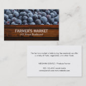 Carte De Visite Berries / Marchés fermiers (Devant / Derrière)