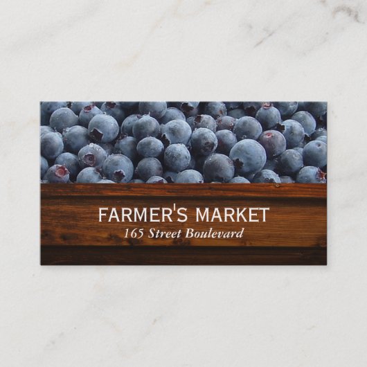 Carte De Visite Berries / Marchés fermiers (Devant)