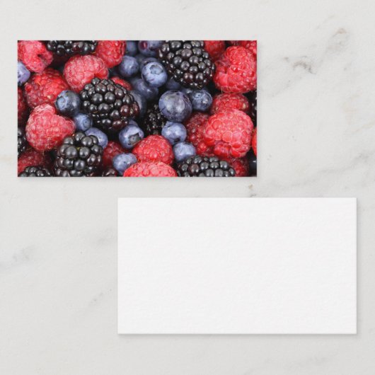 Carte De Visite Berry blueberry (Devant / Derrière)