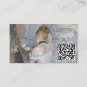 Carte De Visite Berthe Morisot - Femme à sa toilette - Code QR (Devant)
