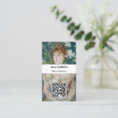 Carte De Visite Berthe Morisot - Jeune fille en blonde - Code QR (Debout devant)