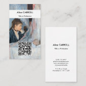 Carte De Visite Berthe Morisot - Le Berceau - Code QR (Devant / Derrière)