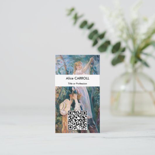 Carte De Visite Berthe Morisot - Le Cherry Picker - Code QR (Debout devant)