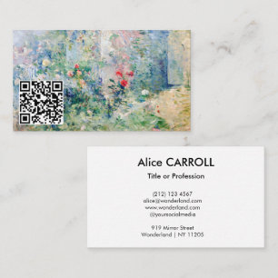 Carte De Visite Berthe Morisot - Le jardin à Bougival - Code QR
