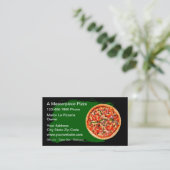 Carte De Visite Best Pizza Shop Business Cards (Debout devant)