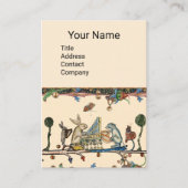 Carte De Visite BESTIAIRE MÉDIÉVAL FAISANT DE LA MUSIQUE, Lapin, C (Devant)