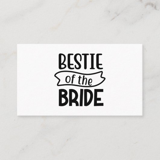 Carte De Visite Bestie De La Mariée (Devant)