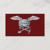 Carte De Visite Béton bleu-gris (Dos)