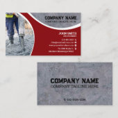 Carte De Visite Béton, Construction, remodelage (Devant / Derrière)