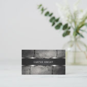 Carte De Visite Béton industriel et métal (Debout devant)