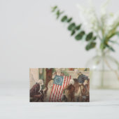 Carte De Visite Betsy Ross Le drapeau américain (Debout devant)