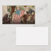 Carte De Visite Betsy Ross Le drapeau américain (Devant / Derrière)