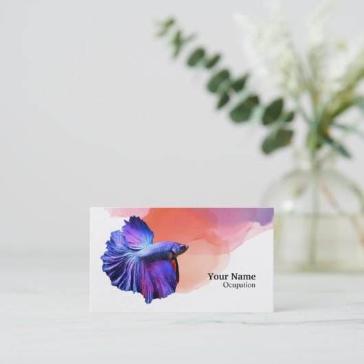 Carte De Visite Betta fish (Debout devant)