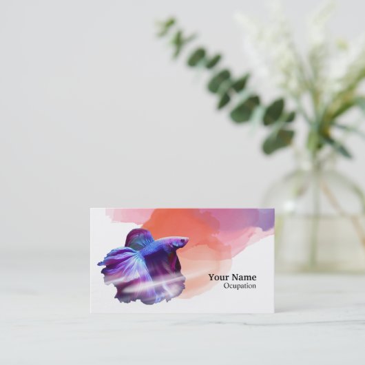 Carte De Visite Betta fish (Debout devant)