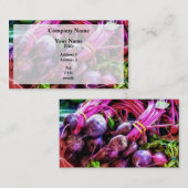 Carte De Visite Betteraves (Devant / Derrière)