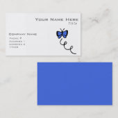 Carte De Visite Beurre bleu royal mignon (Devant / Derrière)