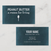 Carte De Visite Beurre d'arachide (Devant / Derrière)