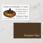 Carte De Visite Beurre D'Arachide Fleur Biscuits Biscuits À La Cui (Devant / Derrière)