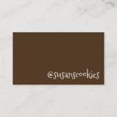 Carte De Visite Beurre D'Arachide Fleur Biscuits Biscuits À La Cui (Dos)