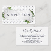 Carte De Visite Beurre de corps de savon Spa Chic Shabby (Devant / Derrière)