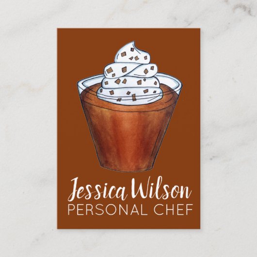 Carte De Visite Beurre-écossais Pudding Crème à hanches Alimentati (Devant)
