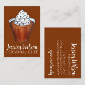 Carte De Visite Beurre-écossais Pudding Crème à hanches Alimentati (Devant / Derrière)