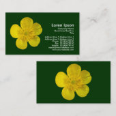 Carte De Visite Beurre - Vert foncé (Devant / Derrière)