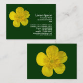 Carte De Visite Beurre - Vert foncé (Devant / Derrière)