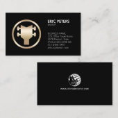 Carte De Visite Bhelp Bass Player Guitare Headstock Icon Business (Devant / Derrière)