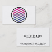 Carte De Visite bi géométrie sacrée (Devant / Derrière)