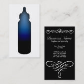 Carte De Visite biberon bleu (Devant / Derrière)