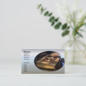 Carte De Visite Bible chrétien antique (Debout devant)